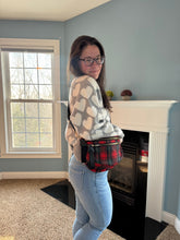 Load image into Gallery viewer, The Roni Nylon Crossbody - Red Plaid
