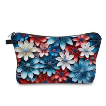 Load image into Gallery viewer, Pouch - Floral Red Blue
