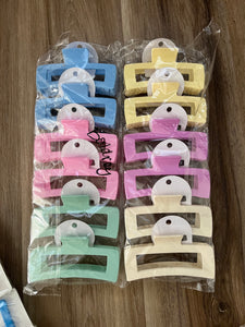 Square Hair Clips