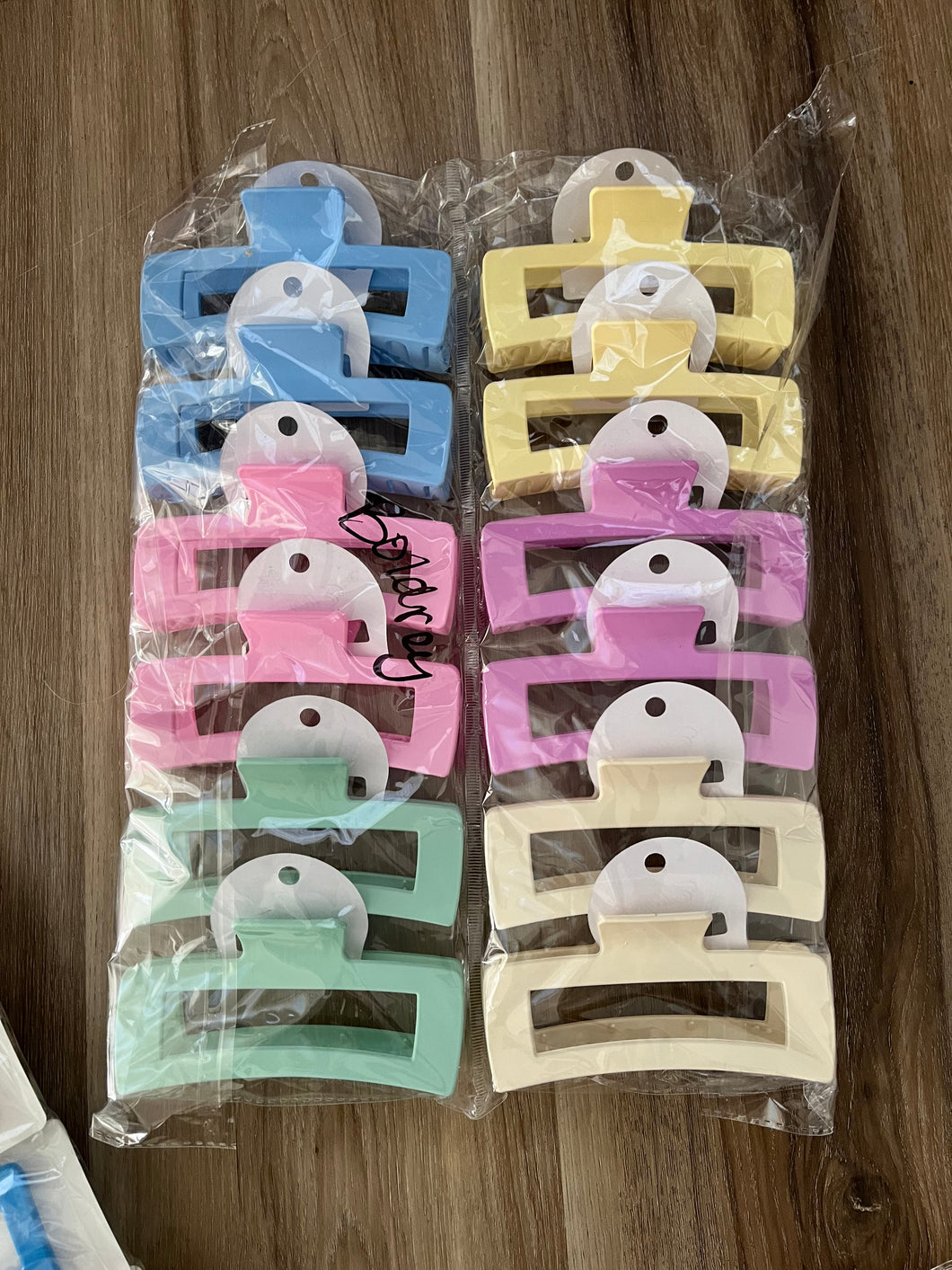 Square Hair Clips
