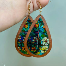 Load image into Gallery viewer, Wooden Teardrop Cutout - Stained Glass Acrylic - #2
