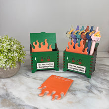 Load image into Gallery viewer, Dumpster Fire Desk Organizer
