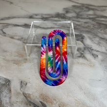 Load image into Gallery viewer, Jumbo Paperclip - Glitter Tie Dye - PREORDER
