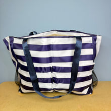 Load image into Gallery viewer, Tote Bag - Summer Stripes - Dark Blue
