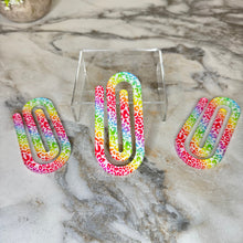 Load image into Gallery viewer, Jumbo Paperclip - Colorful Animal Print
