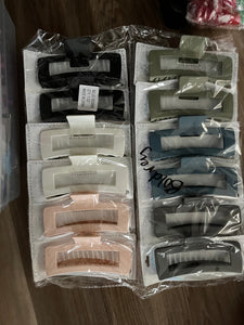 Large Square Hair Clips