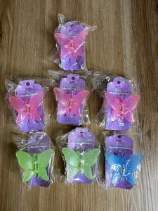 Glow in the Dark Butterfly Hair Clips