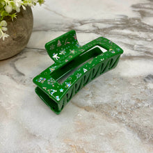 Load image into Gallery viewer, Hair Clip - Christmas Silver
