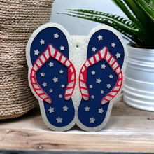 Load image into Gallery viewer, Star Spangled Flip Flop Freshies
