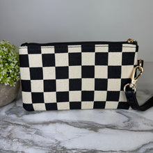 Load image into Gallery viewer, Wallet Clutch - Checker Canvas
