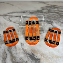 Load image into Gallery viewer, Jumbo Paperclip - Orange Crayon - PREORDER

