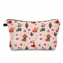 Load image into Gallery viewer, Pouch - Christmas Winter - Dogs on Pink

