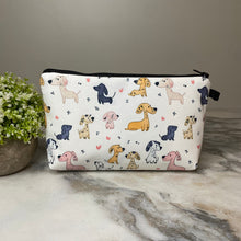 Load image into Gallery viewer, Pouch - Dog, Cartoon Dogs &amp; Hearts
