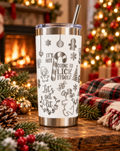 Load image into Gallery viewer, Tumbler 20oz - Christmas - PREORDER

