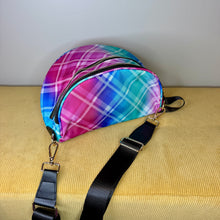 Load image into Gallery viewer, The Roni Nylon Crossbody - Plaid Criss Cross

