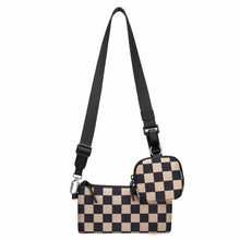 Load image into Gallery viewer, Tara - Double Pouch Nylon Crossbody

