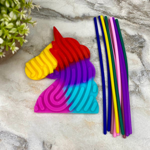 Silicone Sensory Activity Board - Unicorn