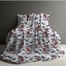 Load image into Gallery viewer, Blanket - Halloween - Reading Book Ghost Teacup
