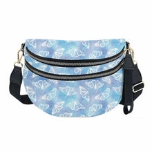 Load image into Gallery viewer, The Roni Nylon Crossbody - Butterfly Blue Purple
