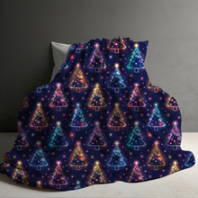 Load image into Gallery viewer, Blanket - Christmas - Neon Trees - PREORDER ENDS 10/10
