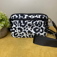 Load image into Gallery viewer, Remi - Nylon Crossbody Animal Print B&amp;W
