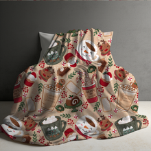Load image into Gallery viewer, Blanket Christmas #5 - Coffee, Cocoa, &amp; Desserts - PREORDER
