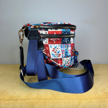 Load image into Gallery viewer, The Roni Nylon Crossbody - Christmas Quilted Squares
