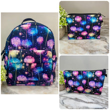 Load image into Gallery viewer, Mini Backpack, Pouch, &amp; Mini Pouch Bundled Set - Rainbow Dandelion
