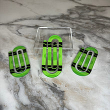 Load image into Gallery viewer, Jumbo Paperclip - Green Crayon - PREORDER
