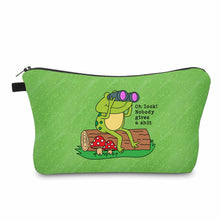Load image into Gallery viewer, Pouch - Humor, Frog Nobody Gives A Shit
