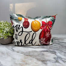 Load image into Gallery viewer, Corduroy Zip Pouch - Christmas

