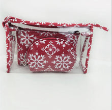 Load image into Gallery viewer, Trio Set Pouch + Clamshell - Snowflake
