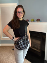 Load image into Gallery viewer, The Roni Nylon Crossbody - Checkered Black + Grey

