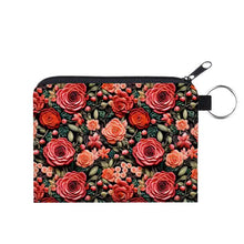 Load image into Gallery viewer, Mini Backpack, Pouch, &amp; Mini Pouch Bundled Set - Embroidery Rose Floral
