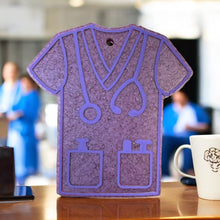 Load image into Gallery viewer, Purple Scrub Top Freshie

