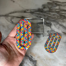 Load image into Gallery viewer, Jumbo Paperclip - Mermaid Rainbow - PREORDER
