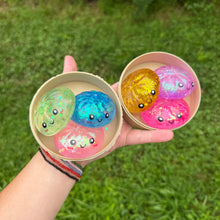 Load image into Gallery viewer, Squishy Toy - Mini Dumpling, Slow Rise Glitter - 3 PACK!

