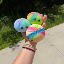 Load image into Gallery viewer, Squishy Toy - Viral Dumpling, Multi Color Spray Paint  + New Face
