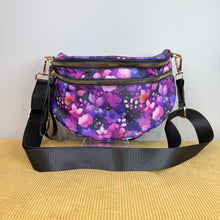 Load image into Gallery viewer, The Roni Nylon Crossbody - Purple Floral
