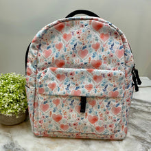 Load image into Gallery viewer, Mini Backpack - Hearts &amp; Vines
