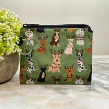 Load image into Gallery viewer, Mini Pouch - Christmas Green Dog
