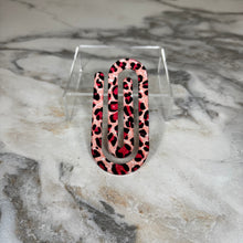 Load image into Gallery viewer, Jumbo Paperclip - Pink Animal Print - PREORDER
