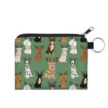 Load image into Gallery viewer, Mini Pouch - Christmas Green Dog
