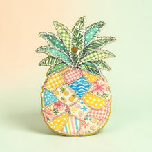 Load image into Gallery viewer, Pineapple Patchwork Freshie

