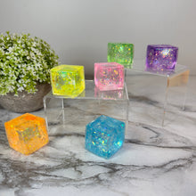 Load image into Gallery viewer, Squishy Toy - Square Glitter Cube
