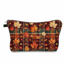 Load image into Gallery viewer, Pouch - Halloween Fall - Plaid Leaves
