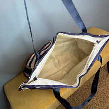 Load image into Gallery viewer, Tote Bag - Summer Stripes - Dark Blue
