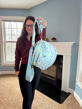 Load image into Gallery viewer, The Roni Nylon Crossbody - Animal Print Aqua
