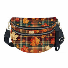 Load image into Gallery viewer, The Roni Nylon Crossbody - Fall Plaid Leaves
