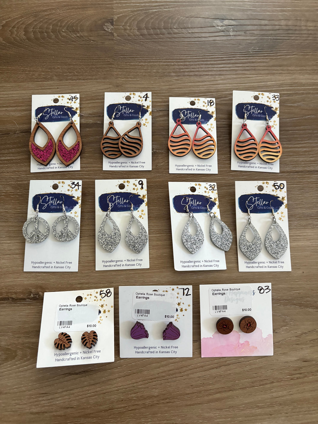 Wooden Earrings